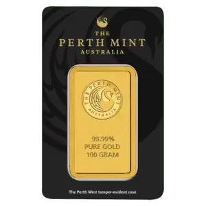 lingot or 100 g perth mint