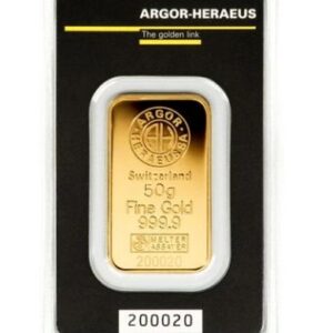 lingot d’or argor – 50g